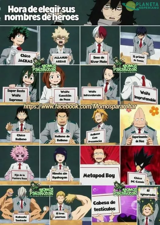 típica actividad en boku no hero academia