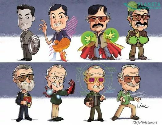 La evolución de Stan Lee 1941 a 2018 (el arte que rinden homenaje a este gran hombre)