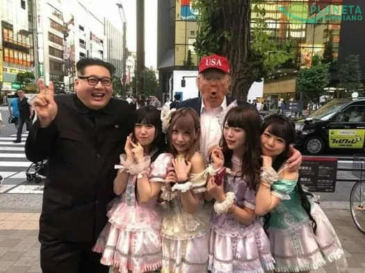 Ni los presidentes se resisten al turismo japonés :v