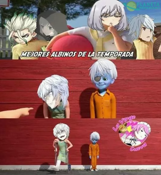 Eres una vergüenza para los albinos de anime, Hajime...