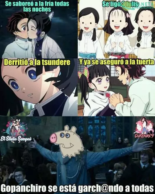 Alerta, Tanjirou se las está conquistando a todas