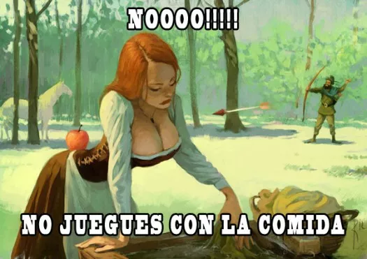 NO JUEGUES CON LA COMIDA