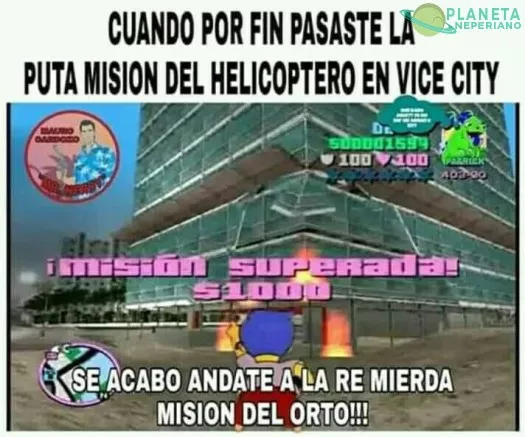 No negare que fueron varios intentos cuando hice por primera vez esa misión en el Vice city…