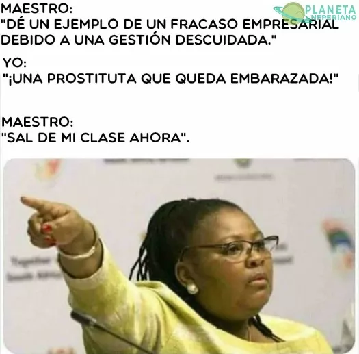  Pero fue un buen ejemplo ...