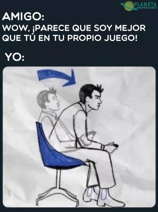 Cuando vas al nivel fácil con tu amigo en un juego de lucha...