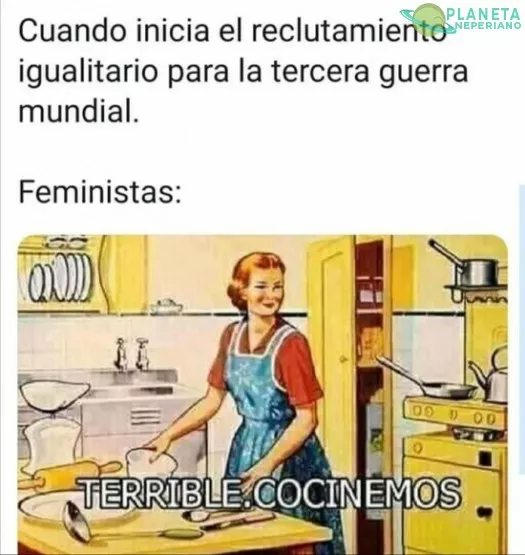 Bueno… la comida es un suministro importante en la guerra, el patriarcado lo aprueba :D 