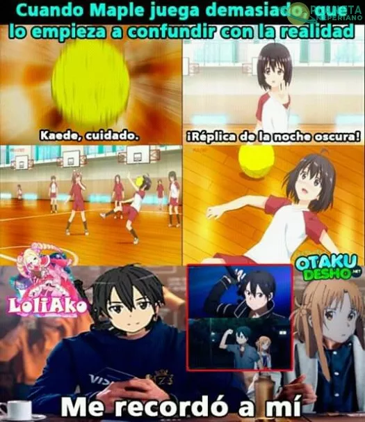 Hasta Mapple se le pegó algo de Kirito