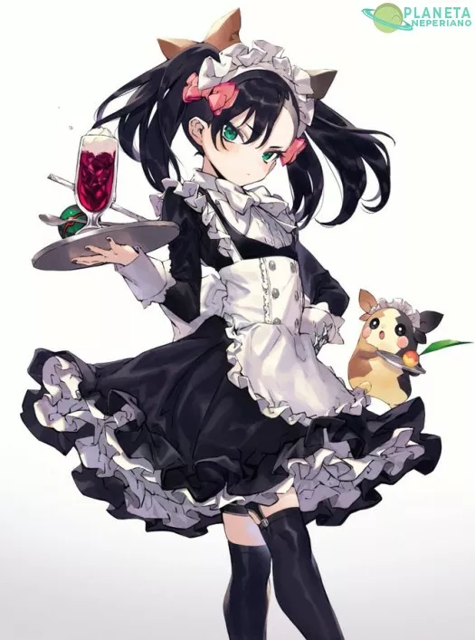 Las waifus vestidas de maid son lo maximo