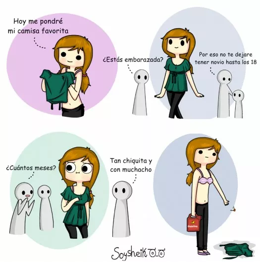 Créeme no era la ropa era la cara de pu........ ah y la panza de ballena