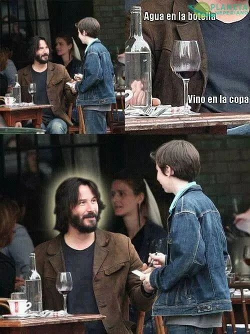 Bendito, alabado y adorado sea el santísimo Keanu en su humildad