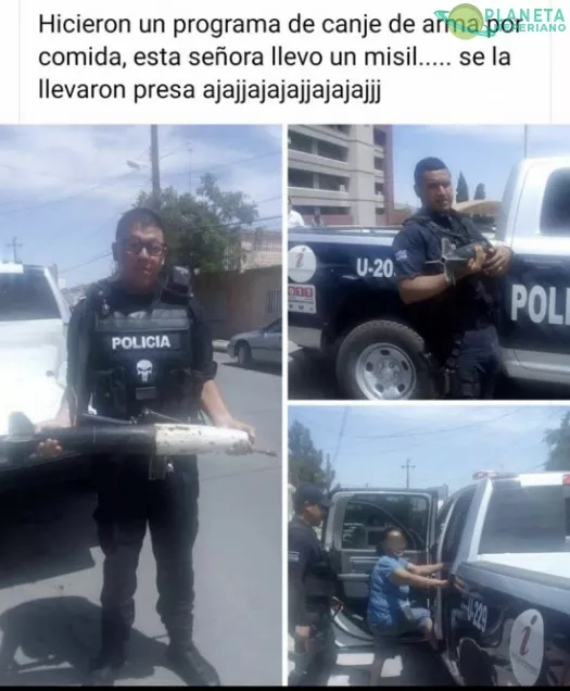 ¿Y que te canjean minimo por un lanzacohetes y una ametralladora ligera?... 