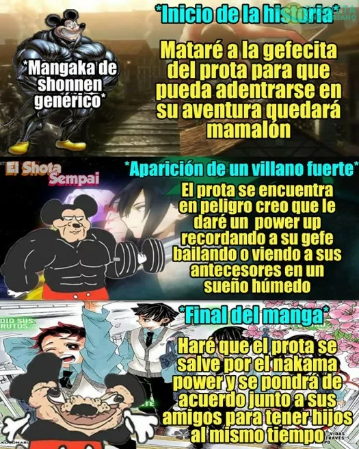 cosas tipicas de los shonens de hoy