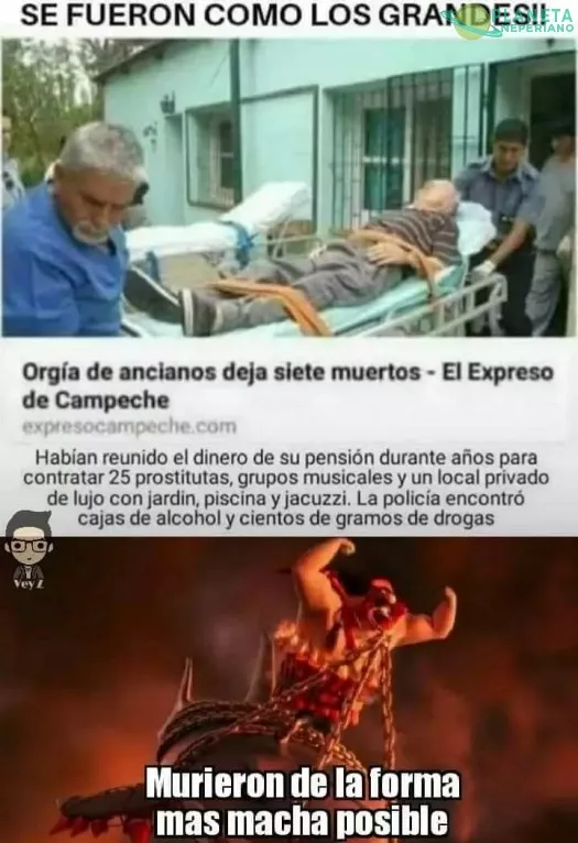 El macho de la tercera edad...