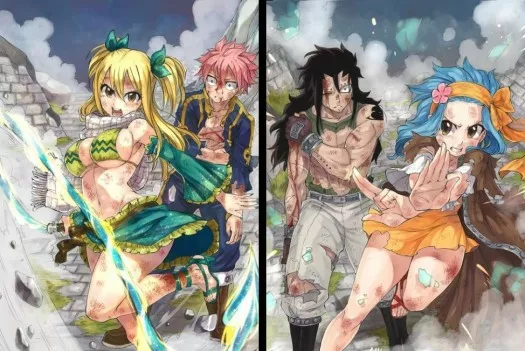 Lucy y Natsu... o Gajeel y Levy ? prefiero Gajeel y Levy ❤