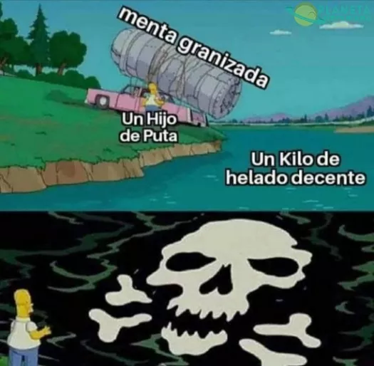 ¡Arruino ese helado pero que hijo de...!