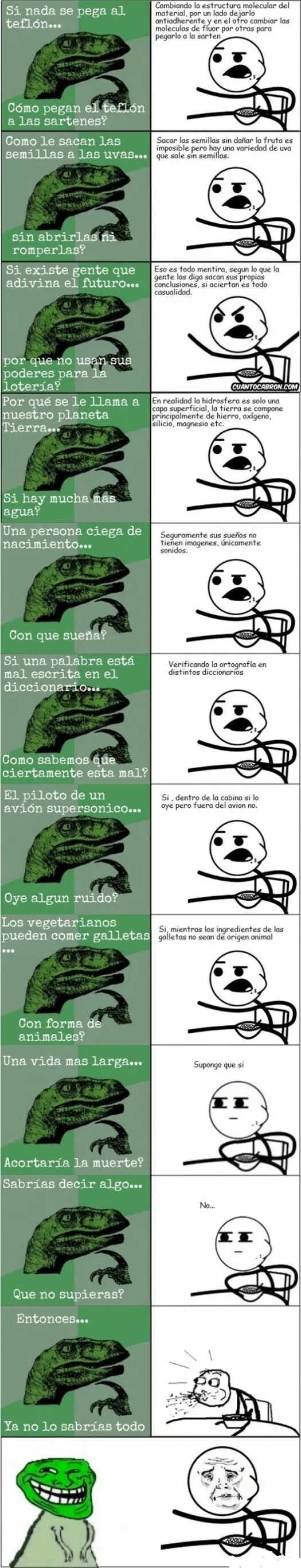 FILOSORAPTOR Y CEREAL GUY DISCUTIENDO DESDE TIEMPOS INMEMORIABLES