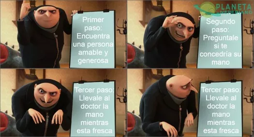 Pedir la mano, más literal imposible (Primer meme)