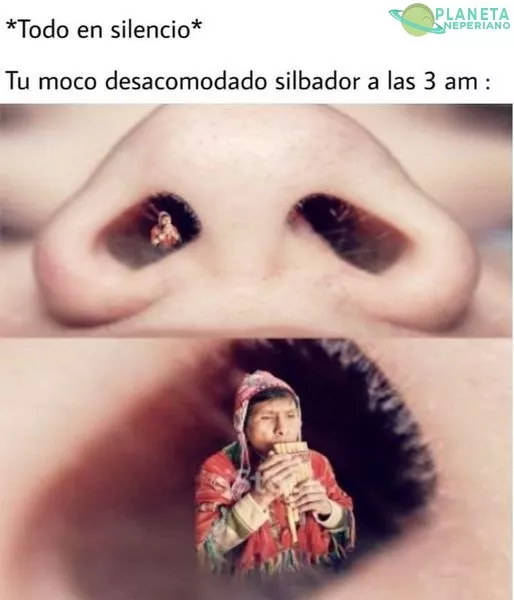 Cuando todo esta tranquilo el aparece