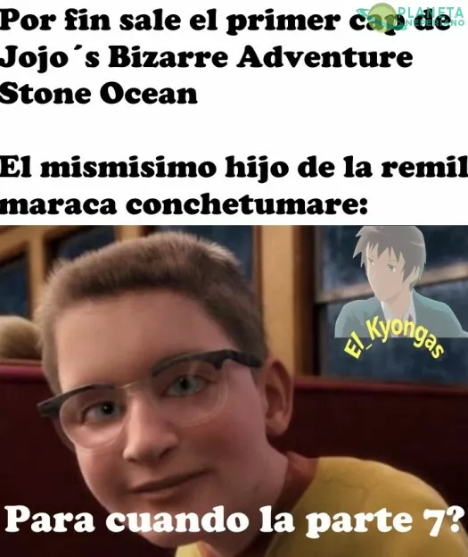 Cuando se estrene la parte 6 de jojos