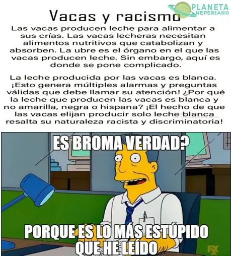 Vacas y racismo