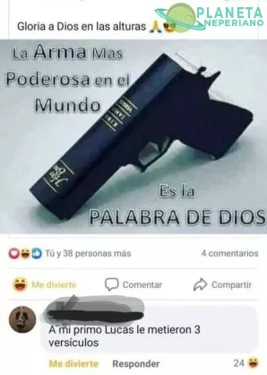 Por aca evangelizan mucho