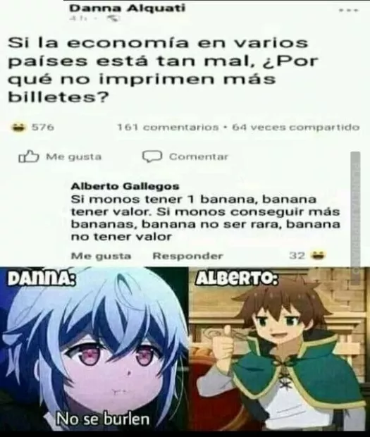 banana no tener valor