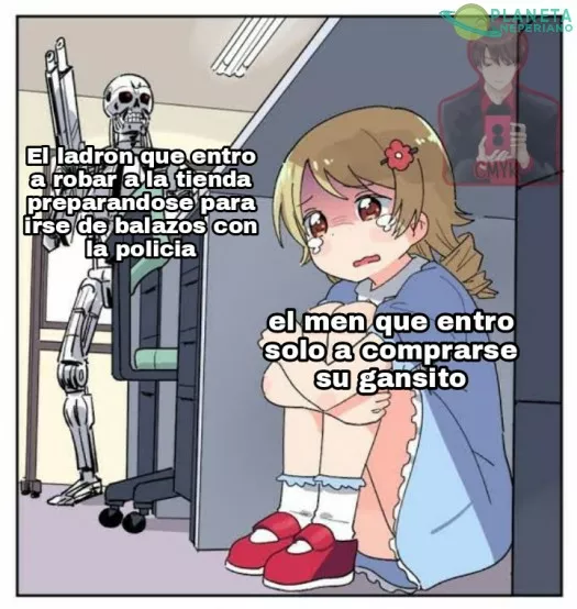 Pobre no se pudo compar su gansito