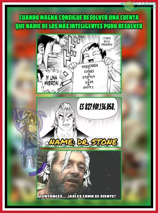 Juntarse con Senku y los demás le hizo bien :v