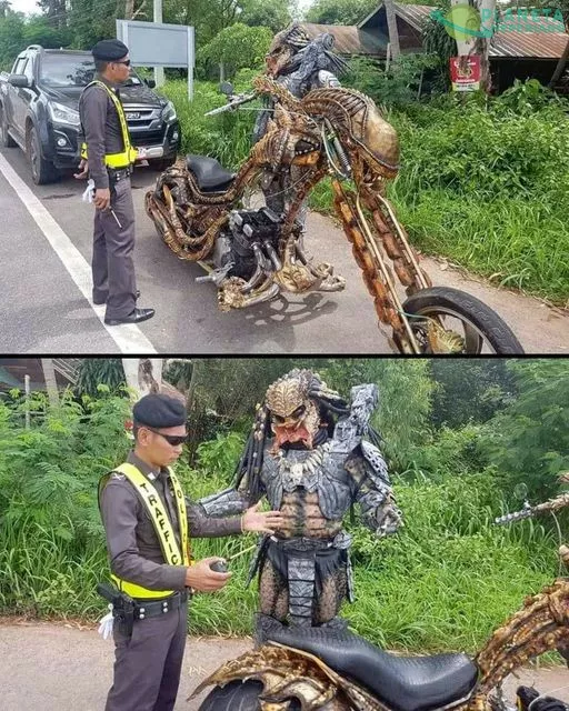 adivinen quien tiene craneo nuevo en su moto
