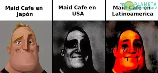 Mientras más occidental más café la maid. 