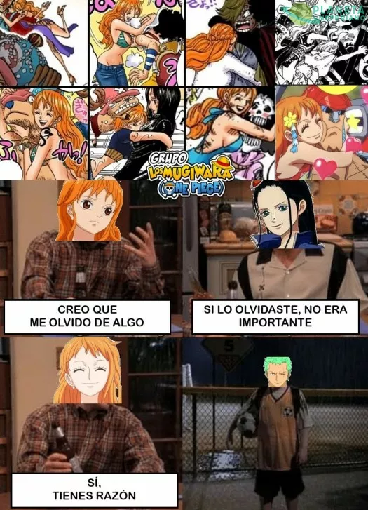 Zoro también quiere algo de Nami love...