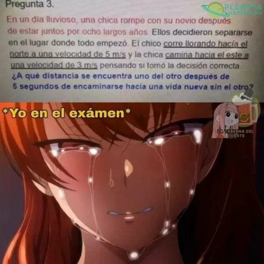 Como cuando estas en un examen, y esperando una tortura, encuentras otro tipo de tortura