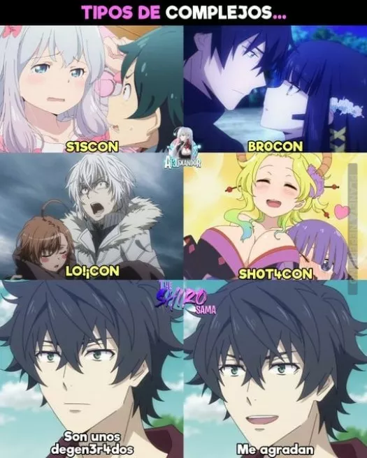 Tipos de complejos...