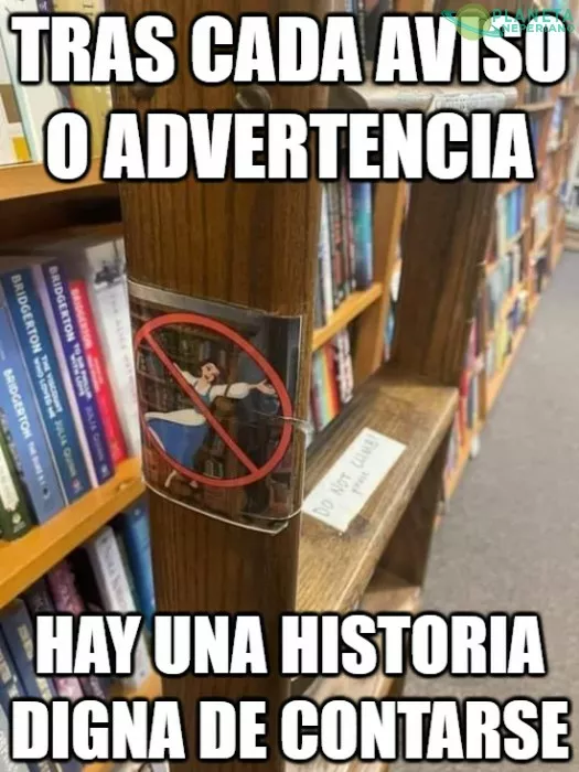 la historia detras de ese aviso es digna de contarse