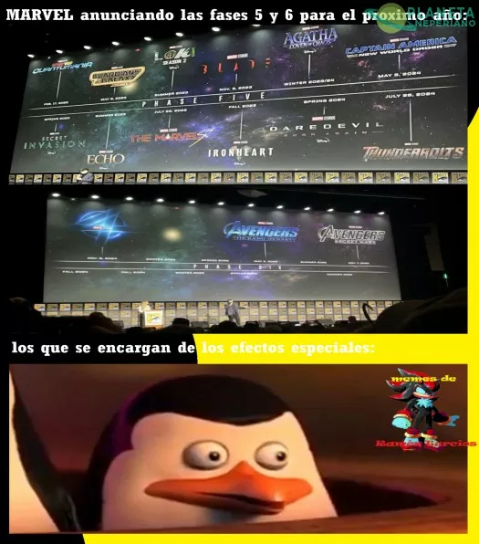 tremenda f para el personal de los efectos especiales