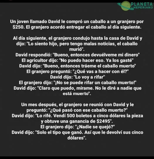 Que inteligente xd :v