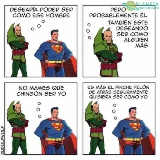 mola un montón ser Superman que todos lo envidian