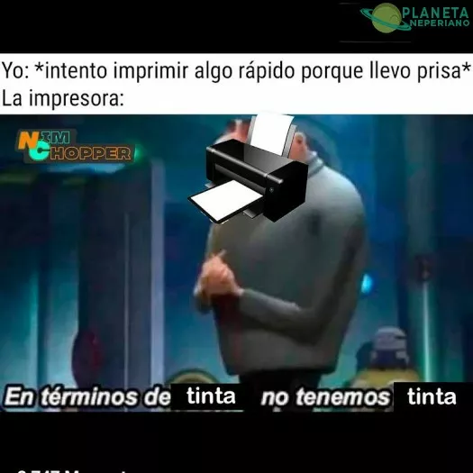 por eso odio las impresoras cuando estoy haciendo trabajos 
