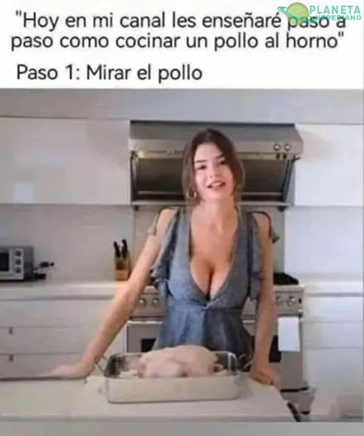 yo si estaba viendo la pechuga.....del pollo obvio :v