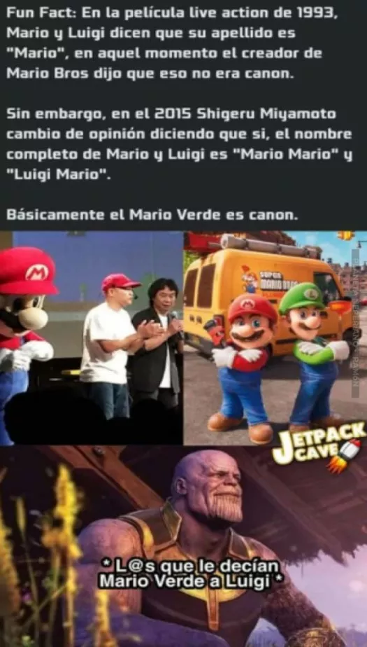 lo que fue una vez un chiste, hoy en dia es canon