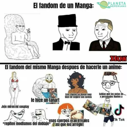 Con las romcom los 2 grupos estan igual de culeros