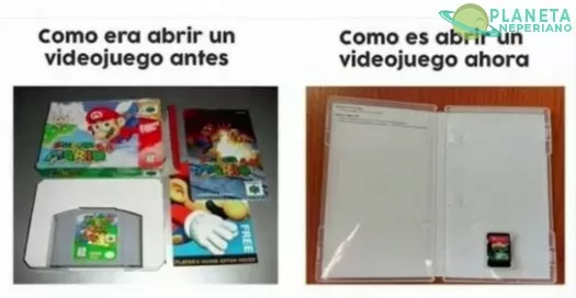 ya no es como antes los cartuchos de juegos