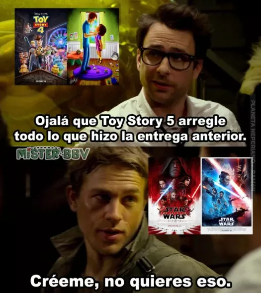 ese fue el peor error de los fans de star wars.....