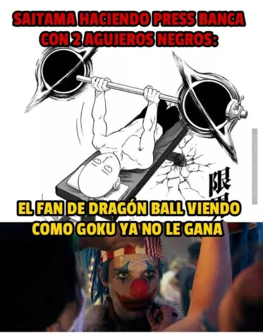 Goku le gana :v