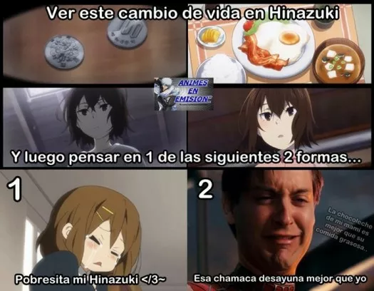 Y yo aqui con mi arroz con huevo 