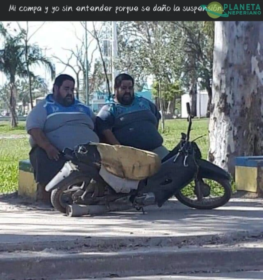 Le pidieron mucho a la pobre moto 