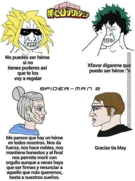 siempre tan sabia la Tia May del spiderman de Sam Raimi