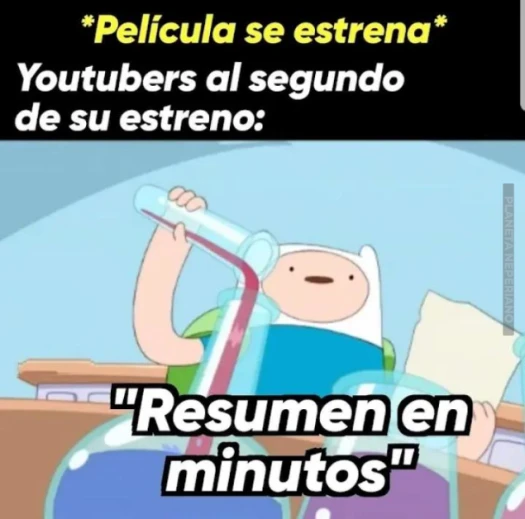 deseguro hacen el resumen mientras ven la pelicula en el cine :v