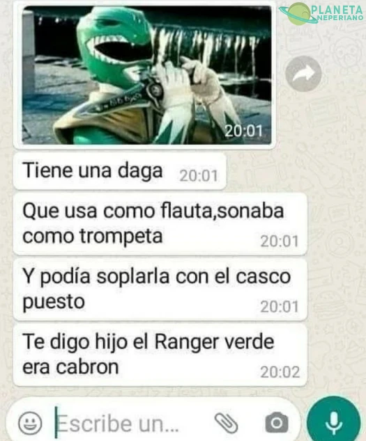 El Power Ranger verde no tenia logica