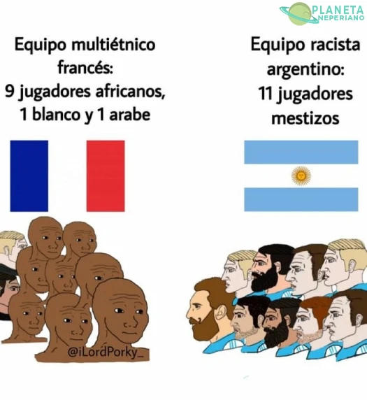 Todo mi apoyo al equipo racista :D